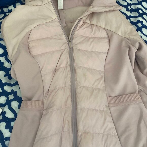 Lululemon Puffer Jacket with Hood, Colour: Light Pink